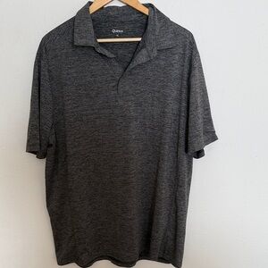 Quince sz XL Men's Heathered Charcoal Polo Shirt great condition